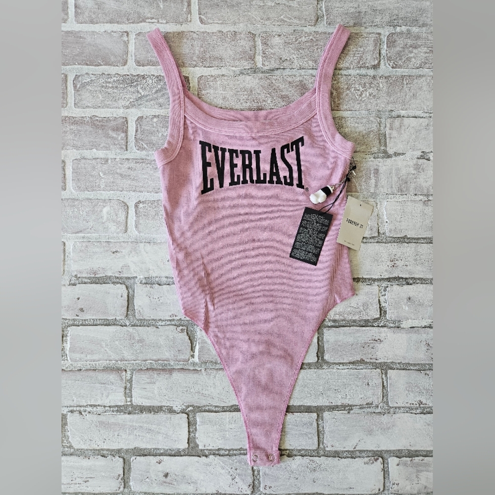Forever 21 NWT Everlast Light Pink Bodysuit